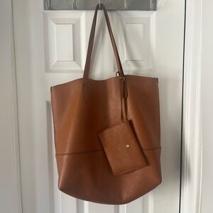 Jcrew leather medium tote